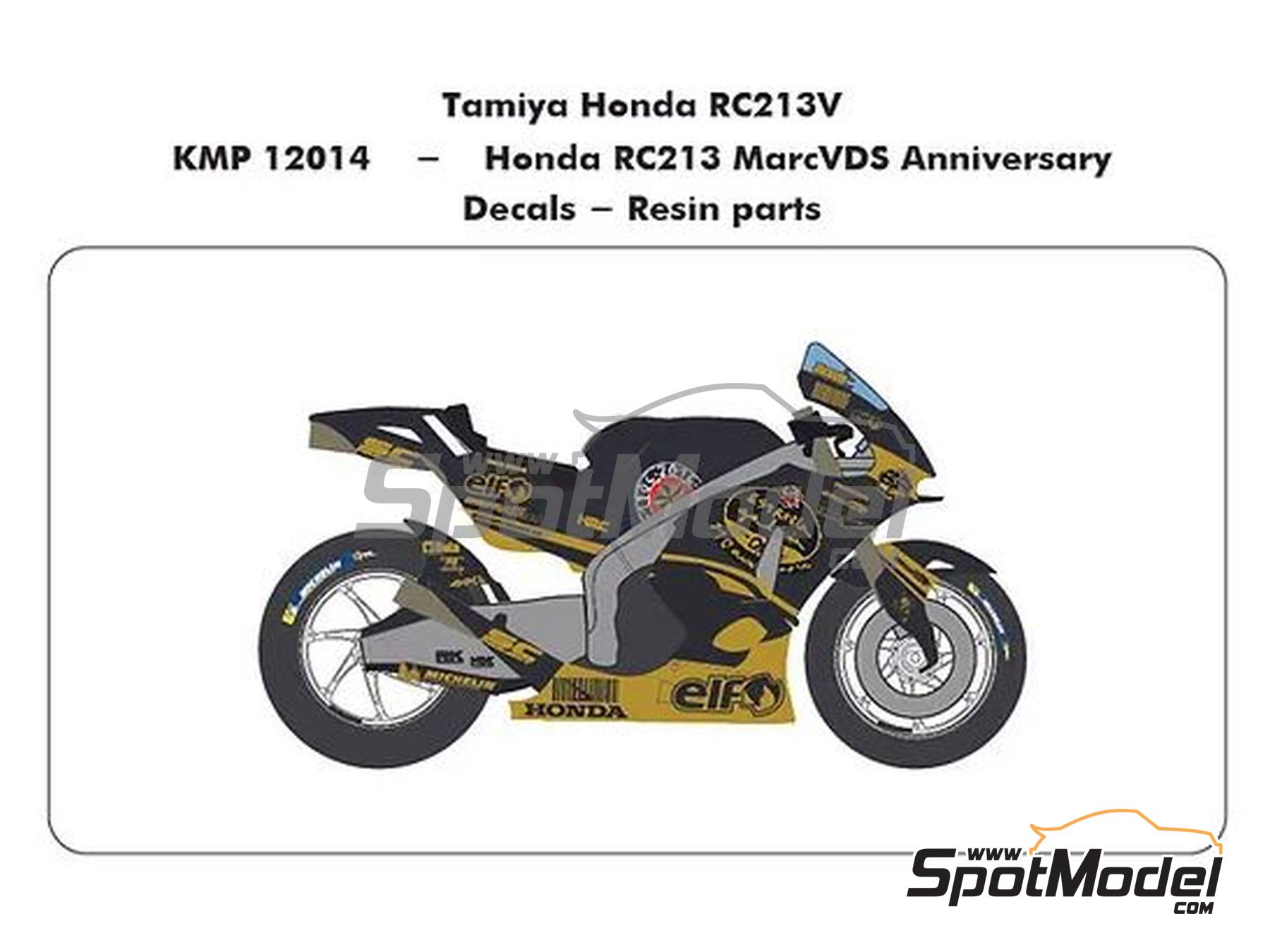 KMP Kool Models Production 12014: Marking / livery 1/12 scale - Honda  RC213V Marc VDS Team sponsored by Estrella Galicia #43, 53 - Jack Miller  (AU), Esteve 'Tito' Rabat (ES) - Catalunya